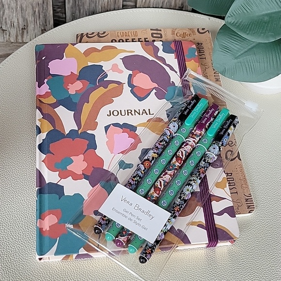 Vera Bradley Other - Vera Bradley Fabric Covered Floral Journal Set- Immersed Blooms